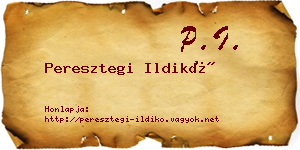Peresztegi Ildikó névjegykártya